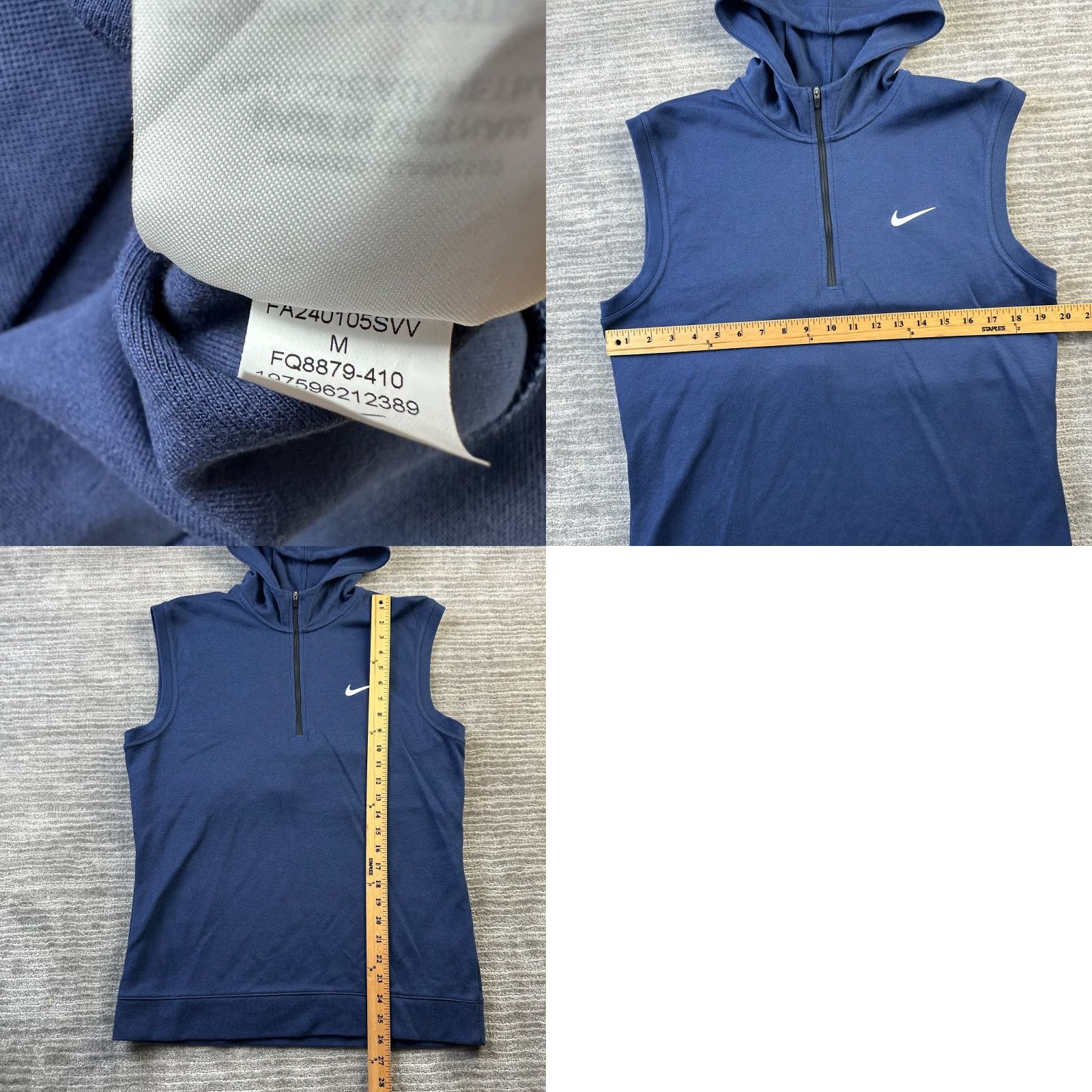 Nike Nike Hoodie Mens M Black Sleeveless Dri-Fit Tour Performance Gym & Training Sportswear Pullover Regular Capable of Vintage? No Size US M / EU 48-50 / 2 - 8 Thumbnail