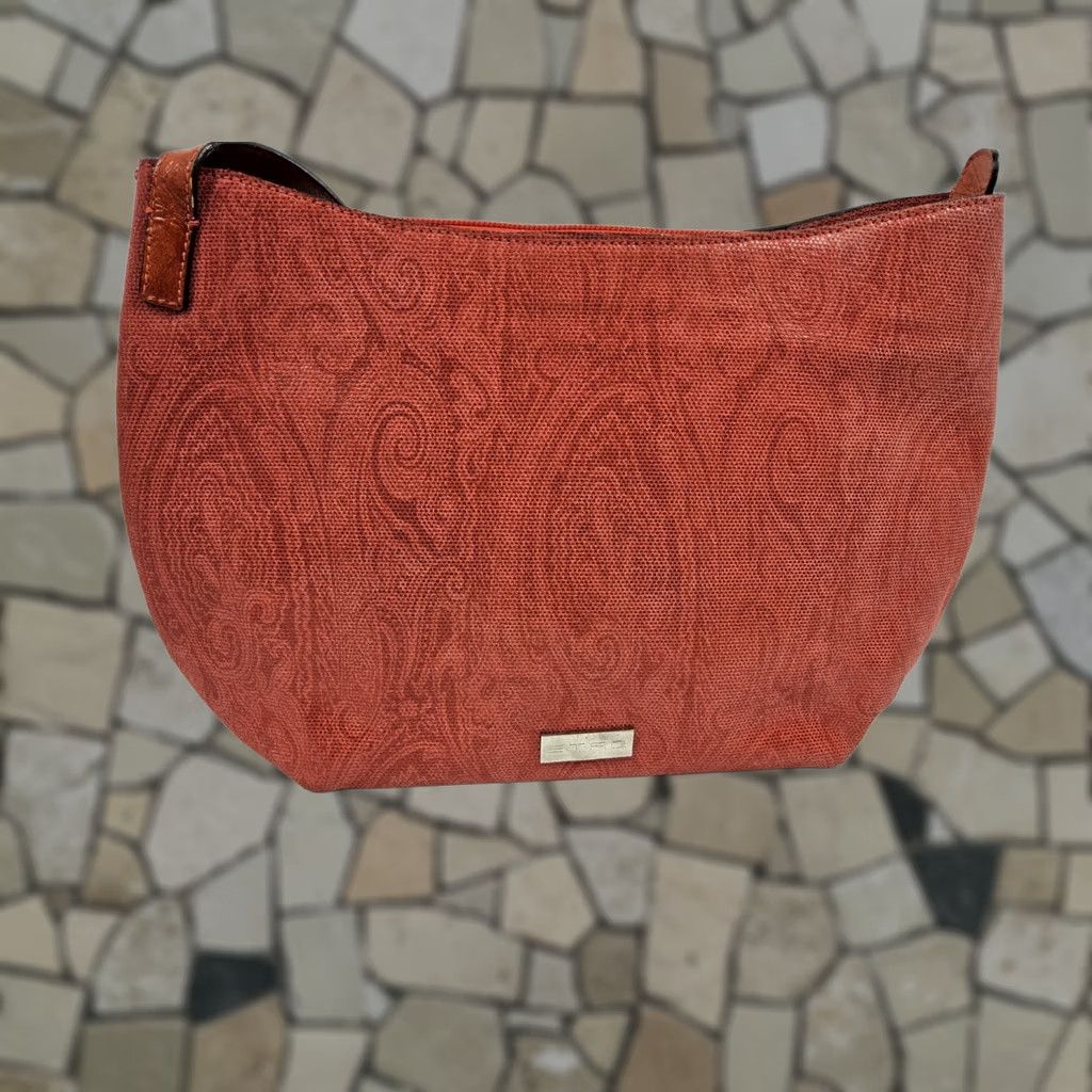 Etro Etro Leather Red Shoulder Bag Purse Women's Leather Red Shoulder Bag ETRO Size ONE SIZE - 1 Thumbnail