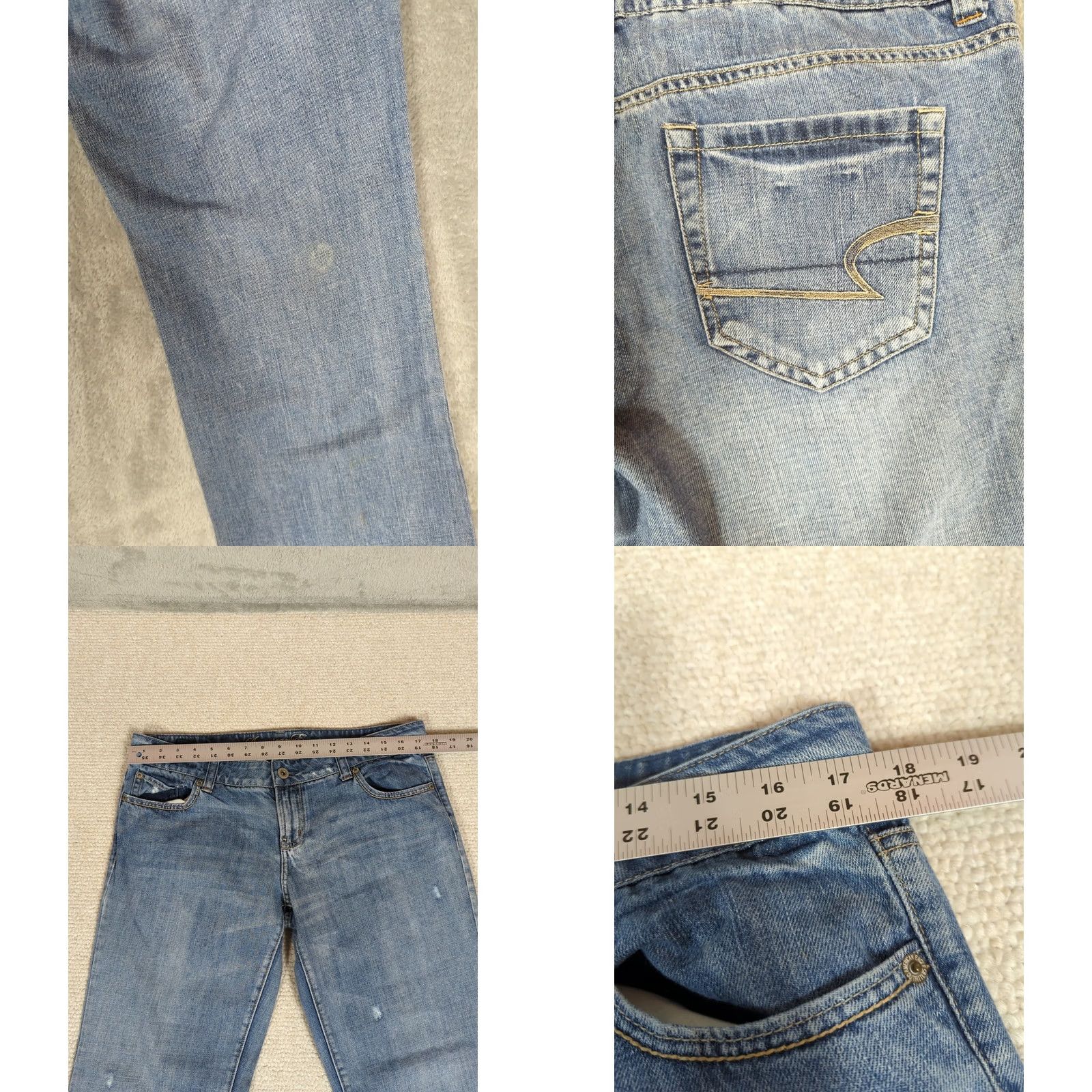 American Eagle Outfitters VINTAGE American Eagle Favorite Boyfriend Jeans Size 34" / US 12 / IT 48 - 8 Thumbnail
