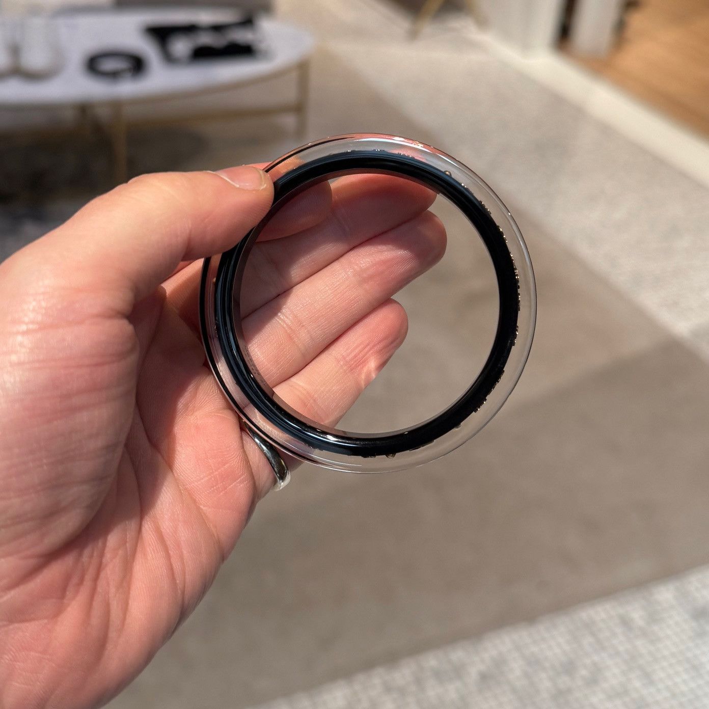 Louis Vuitton Louis Vuitton Black Inclusion Art Deco Bangle Bracelet Size ONE SIZE - 6 Thumbnail