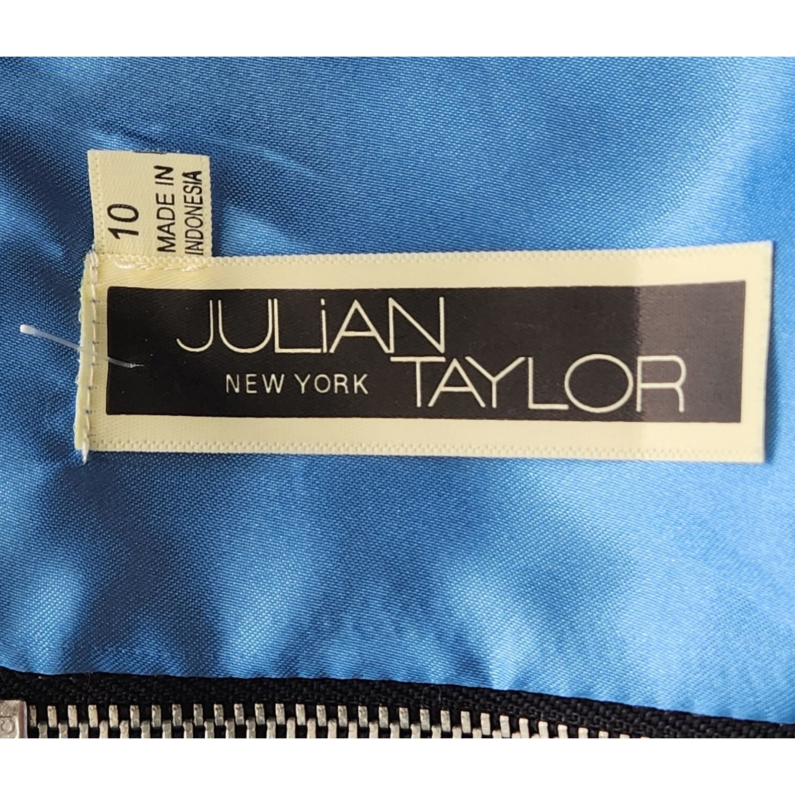 Other Julian Taylor New York White Black Floral A-Line Dress 10 Size L / US 10 / IT 46 - 4 Thumbnail