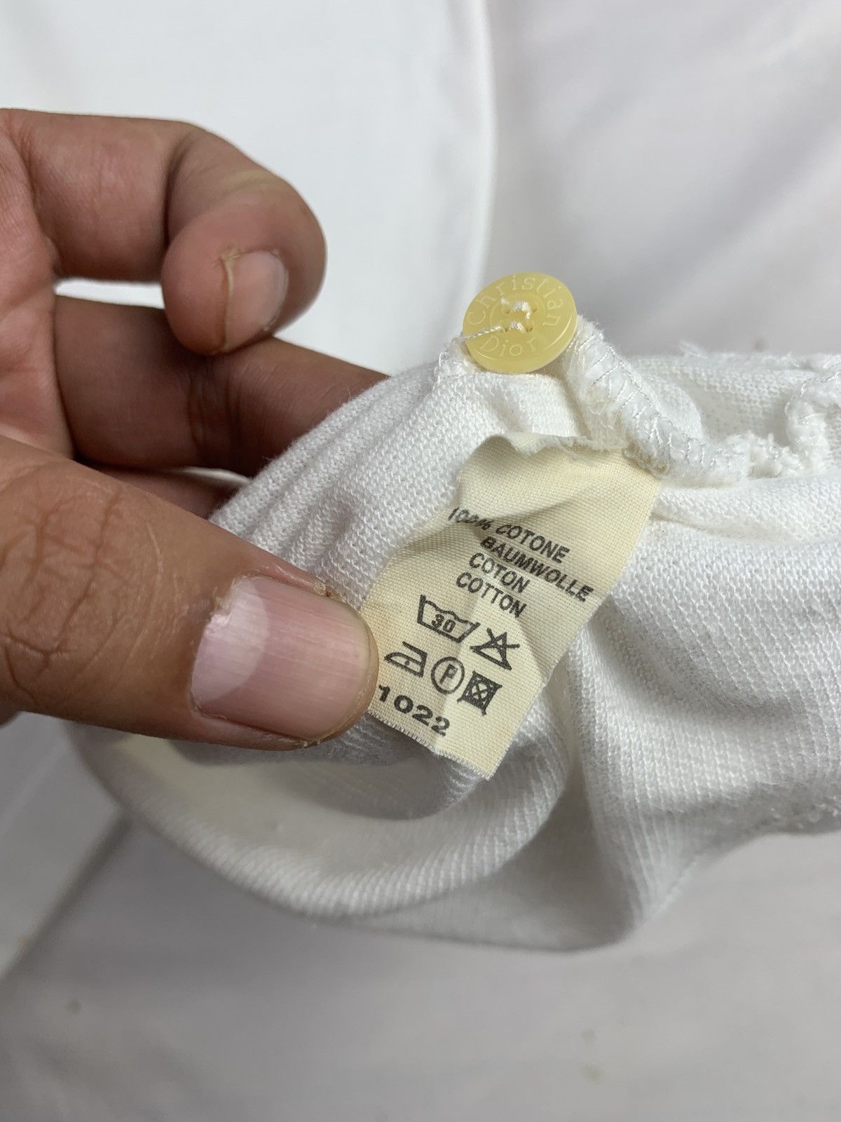 Christian Dior Monsieur 1990s Christian Dior White Royal Logo Graphic Polo Size US S / EU 44-46 / 1 - 7 Thumbnail