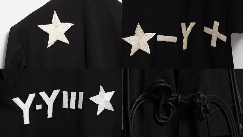 Yohji Yamamoto Yohji Yamamoto 2019AW star embroidered buttoned asymmetric Size US L / EU 52-54 / 3 - 6 Thumbnail