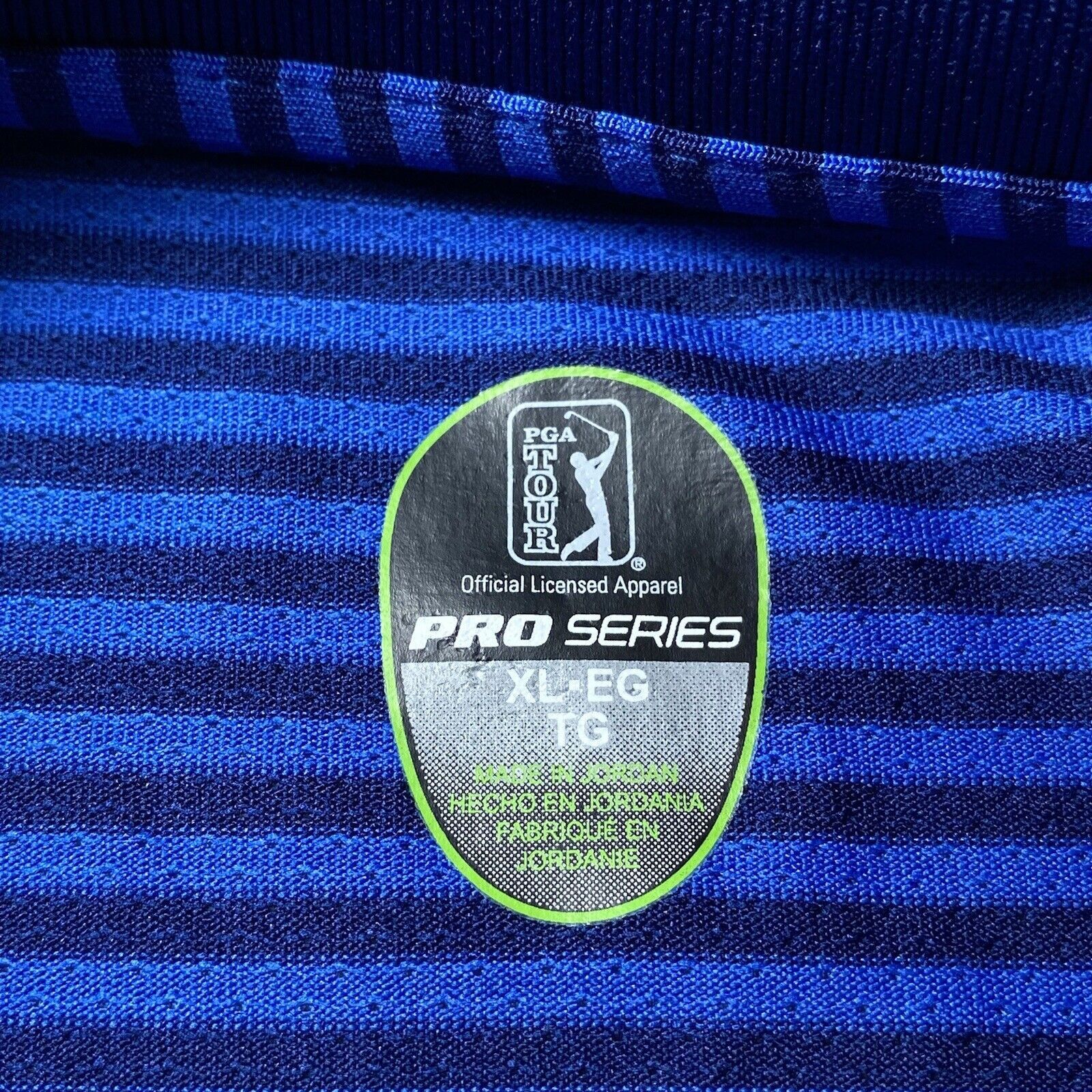 PGA Tour PGA Tour Pro Series Golf Polo Shirt Blue Striped Athletic XL Size US XL / EU 56 / 4 - 10 Thumbnail