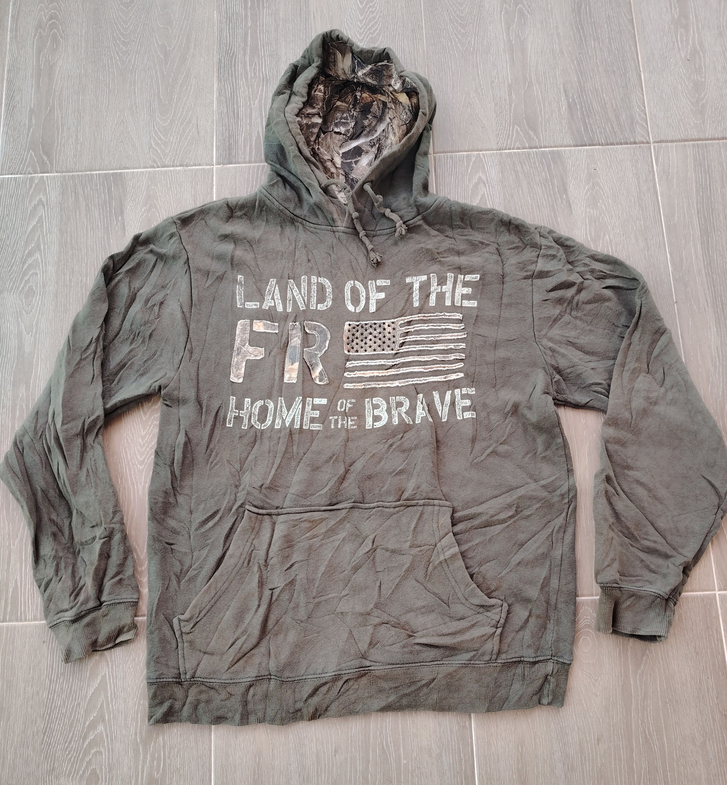 Realtree Sun Faded Buck Wear RealTree Freedom Camouflage USA Hoodie Size US M / EU 48-50 / 2 - 2 Thumbnail