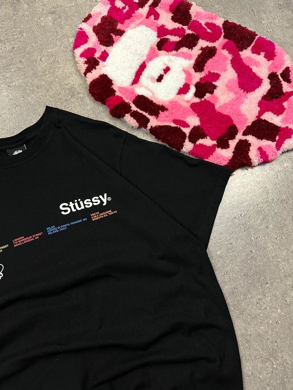 Stussy T-shirt Stussy banner logo designe graphic skate Size US L / EU 52-54 / 3 - 4 Thumbnail