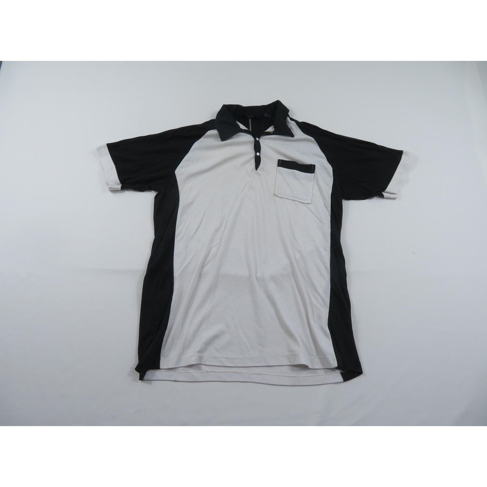 Other Windbreaker Pocket Polo Shirt, Snap-Up, White Sz XL 1980s Size L / US 10 / IT 46 - 1 Thumbnail