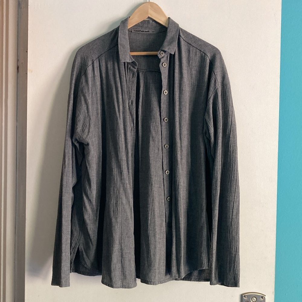 Transit Transit Par Such 3 Womens Gray Size M Long Sleeve Button Fro Size M / US 6-8 / IT 42-44 - 1 Thumbnail