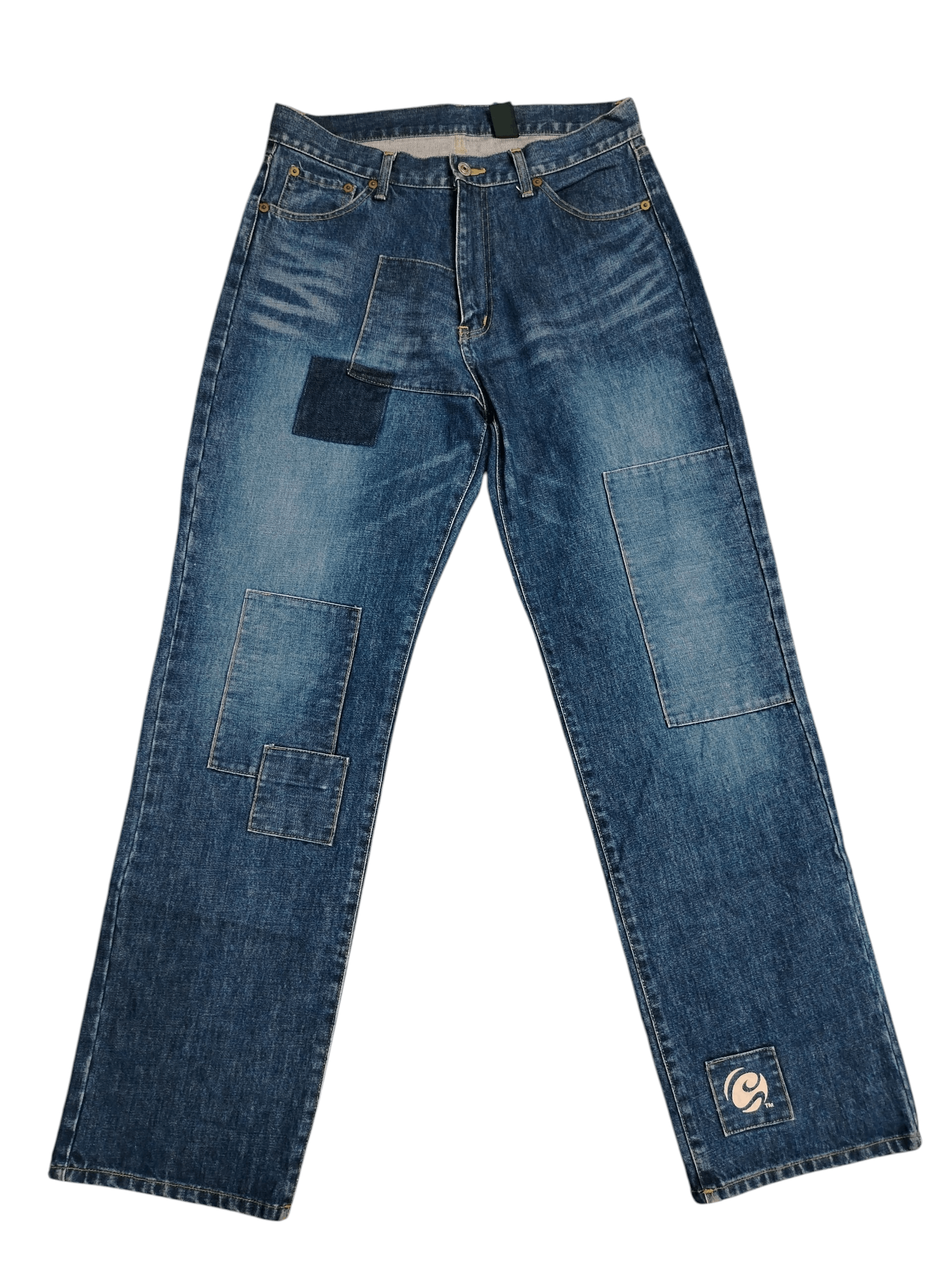 Japanese Brand Japanese brand GIGGLY Patchwork jeans Size US 32 / EU 48 - 1 Thumbnail