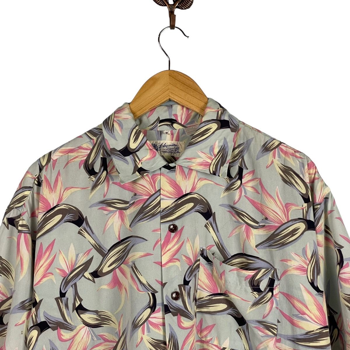 Vintage Vintage Hawaiian Aloha Tropical Floral Shirt Size US L / EU 52-54 / 3 - 3 Thumbnail