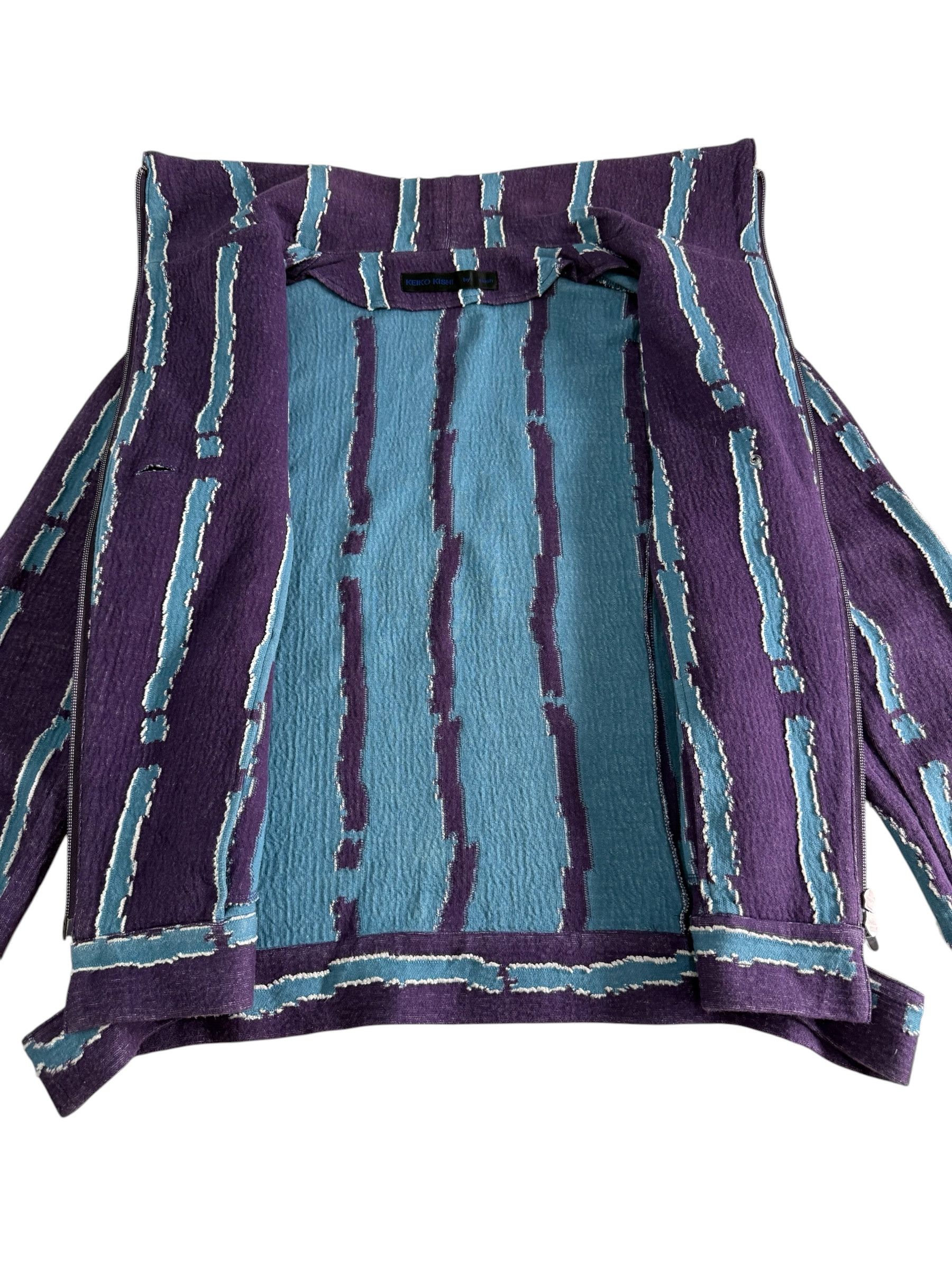 Keiko Kishi by Nosh Abstract Pattern Zip Jacket