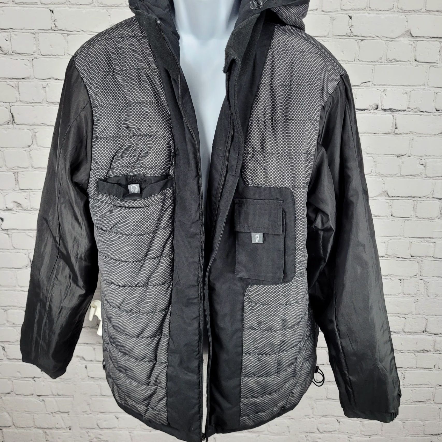 Free Country Free Country Black Insulated Removable Hood Inner Pockets Jacket Medium M Size US M / EU 48-50 / 2 - 4 Thumbnail