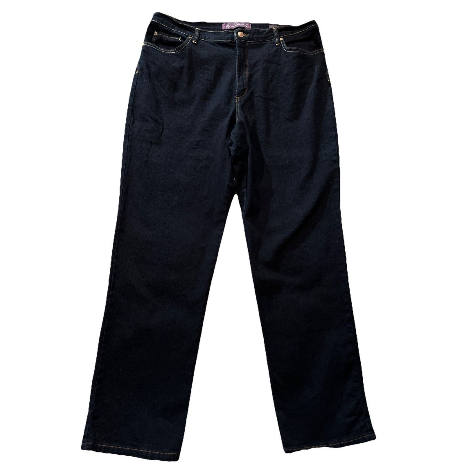 Gloria Vanderbilt Gloria Vanderbilt Jeans Plus18 36x30 Long Amanda Blue Denim Size 40" / US 18 - 1 Thumbnail