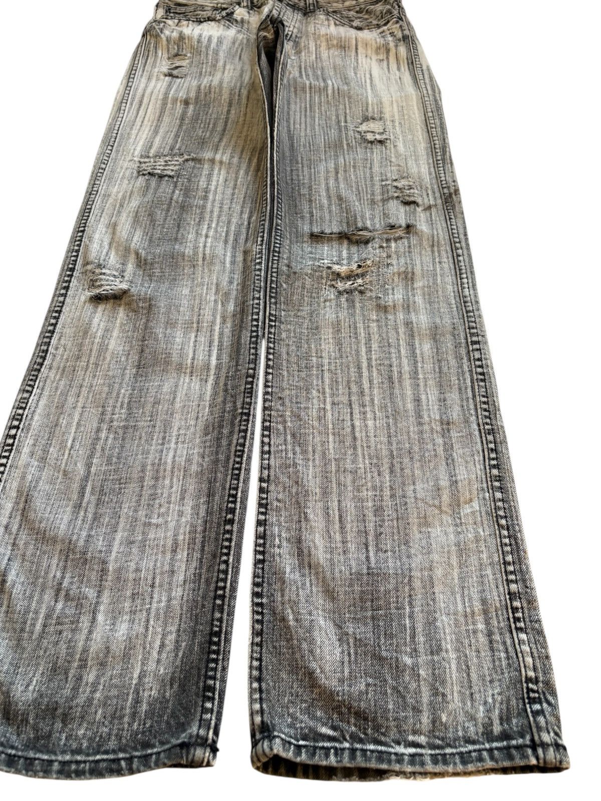 14th Addiction × Japanese Brand Vintage Japanese Brand Distressed Ripped Loose Jeans Size US 30 / EU 46 - 7 Thumbnail