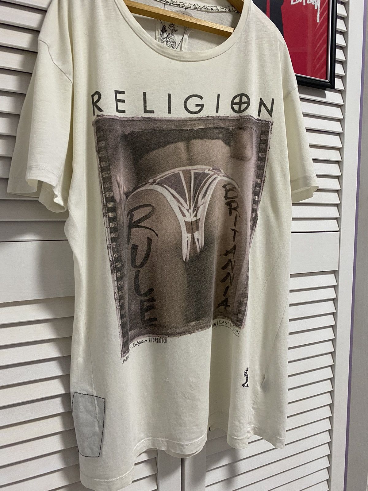 Vintage Vintage 90s T-Shirt Religion Baby Ass Pussy Band Tee Humor Size US L / EU 52-54 / 3 - 2 Thumbnail