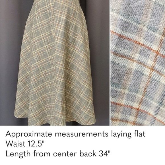 Vintage Vintage 90s Japanese School Girl Windowpane Plaid Skirt XS Size 25" / US 0 / IT 36 - 7 Thumbnail