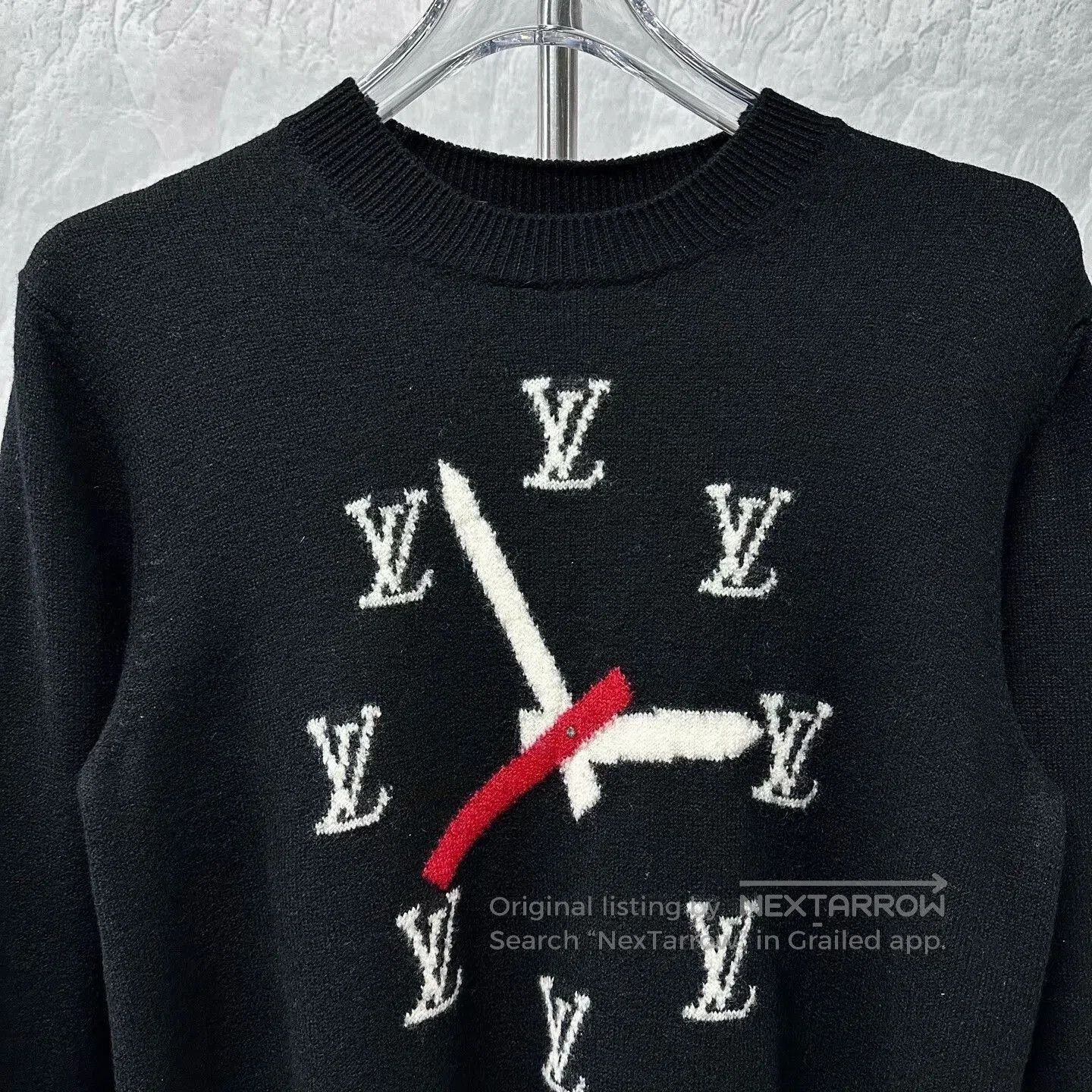 Louis Vuitton louis vuitton clock knit sweater in black. Size US S / EU 44-46 / 1 - 2 Thumbnail