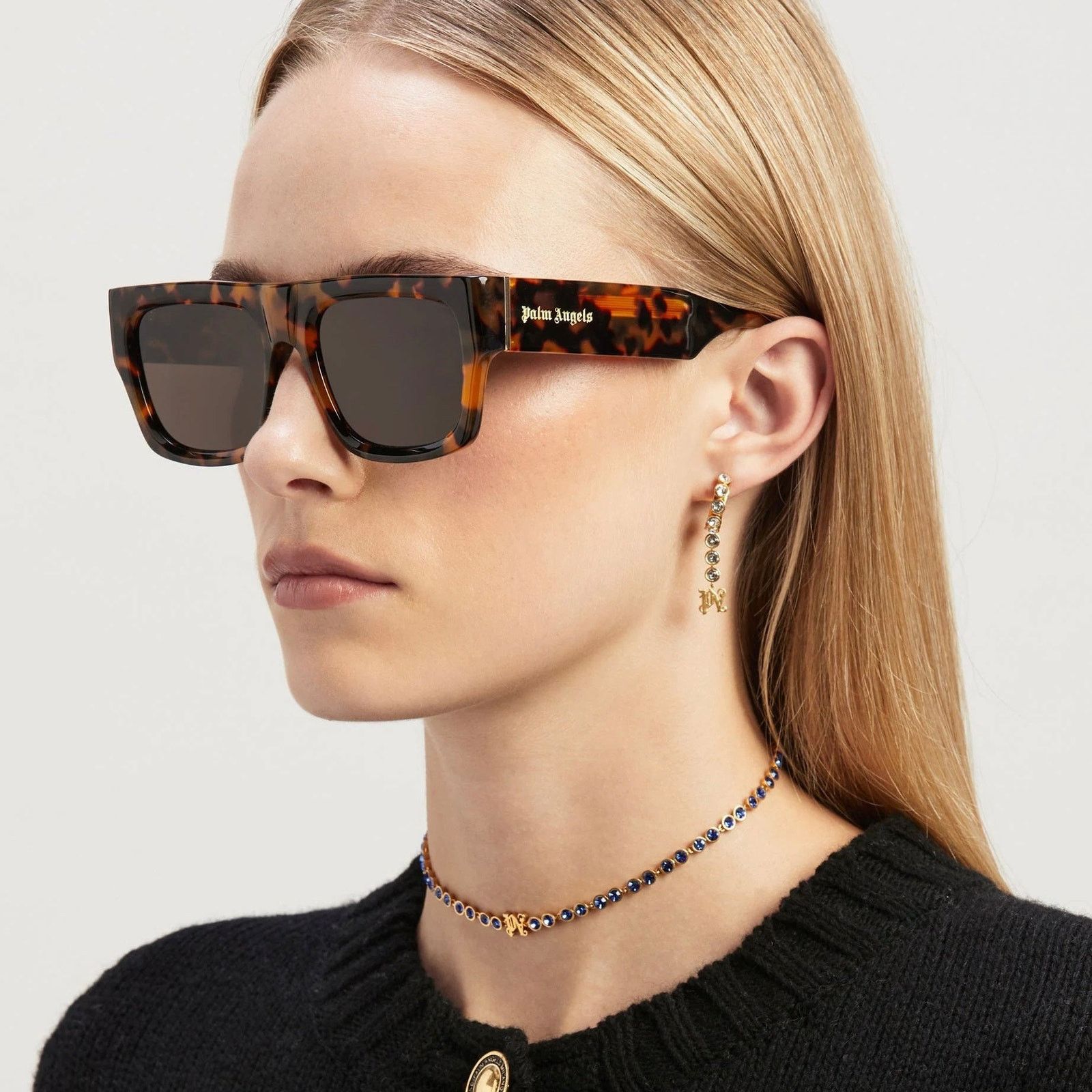 Palm Angels New! PALM ANGELS Pixley Sunglasses PERI049 6064, Authentic Size ONE SIZE - 2 Thumbnail