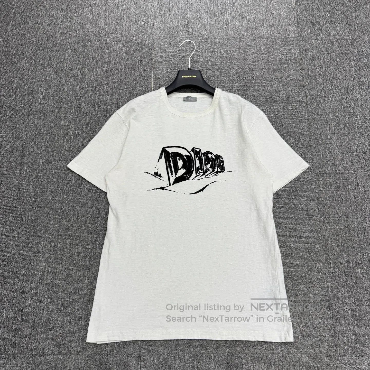Dior White Short Sleeve Graphic Tee. Size US L / EU 52-54 / 3 - 1 Thumbnail