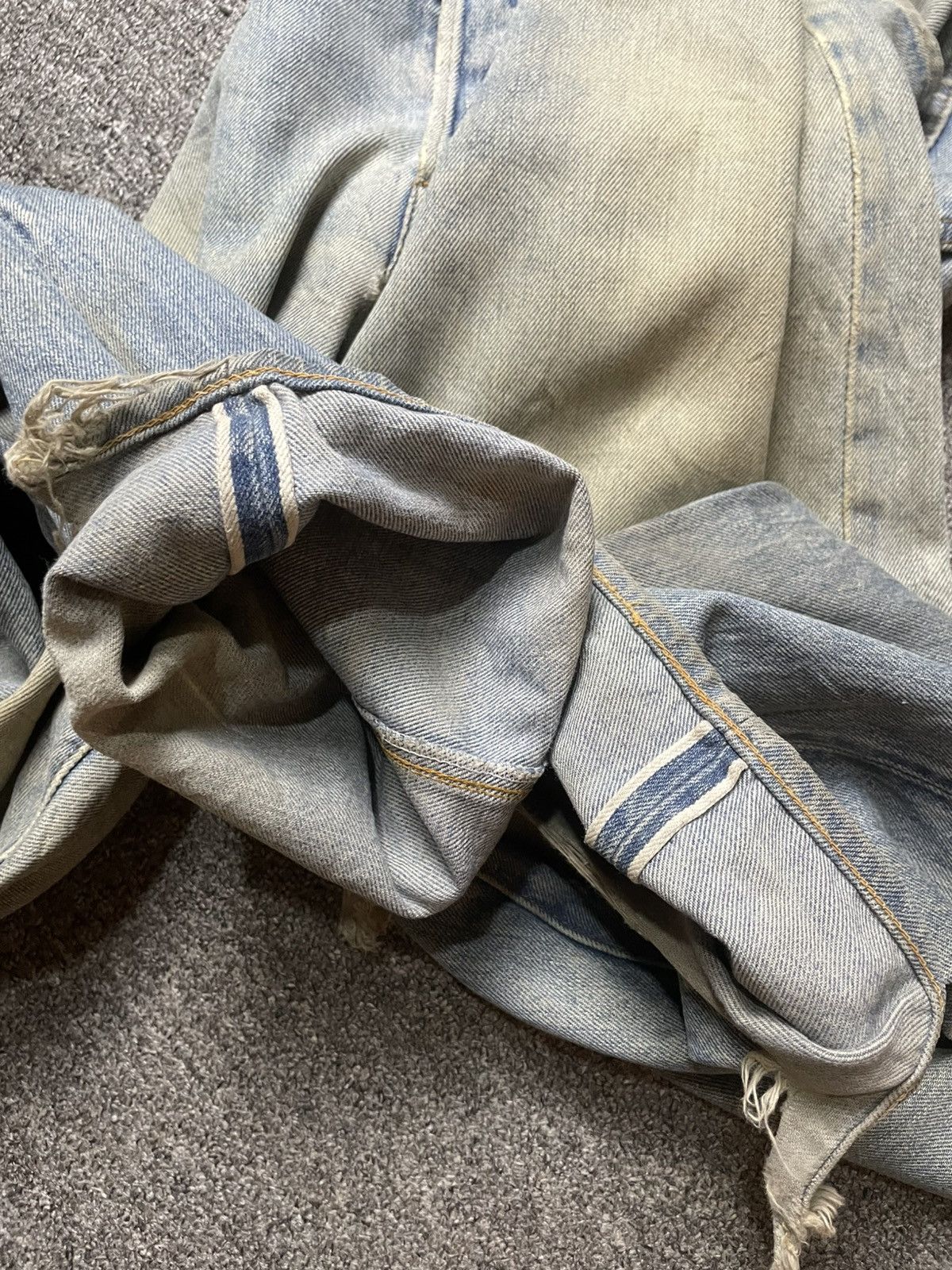 Levi's × Vintage Vintage LEVIS Distressed Denim Ripped Jeans (112) Size US 34 / EU 50 - 10 Thumbnail