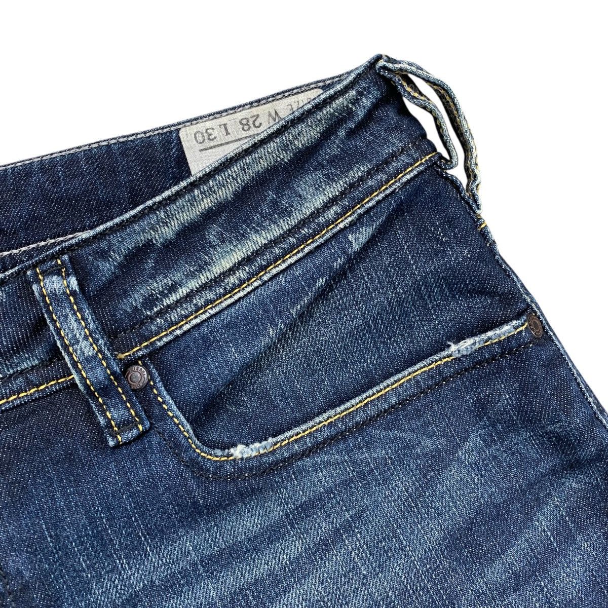 Diesel Industry 00’s Zathan Blue Washed Flared Jeans