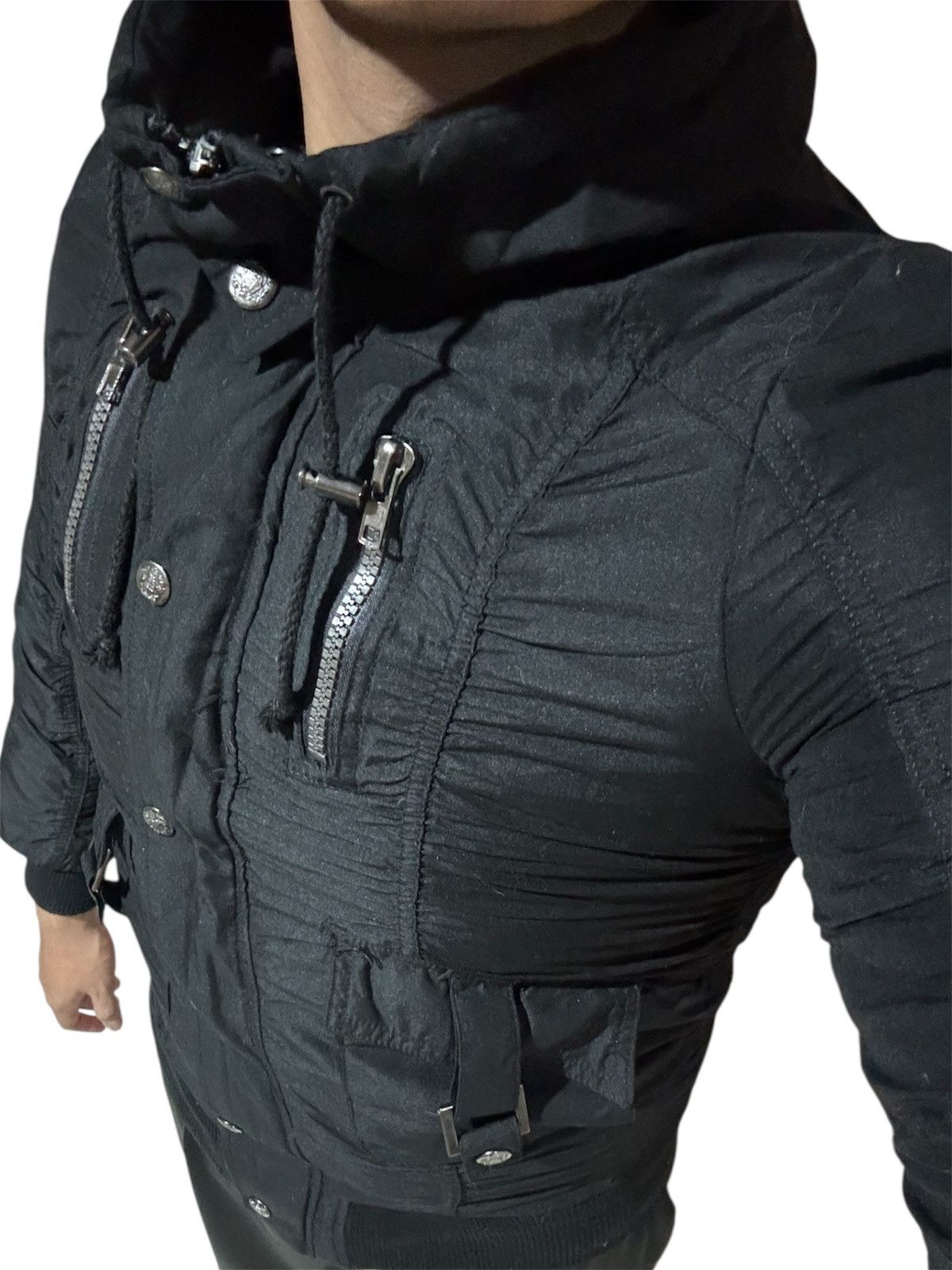 Japanese Brand Japanese Brand Like LGB Wrinkle Hooded Bondage Padded Jacket Size US L / EU 52-54 / 3 - 16 Thumbnail