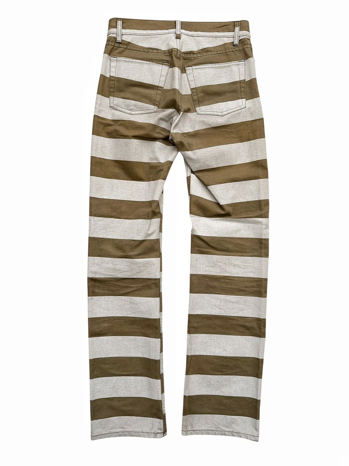 Helmut Lang 1999 Prisoner Denim Stripe Pants Size US 28 / EU 44 - 2 Thumbnail
