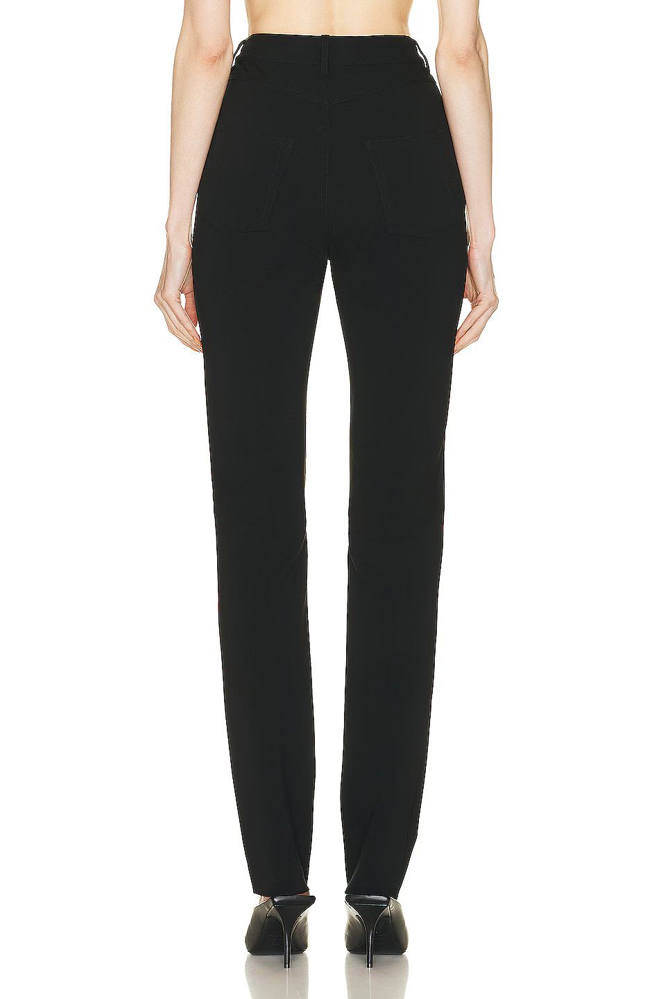 Balenciaga o1bcso1str0326 Stretch 5 Pockets Pants in Black Size 25" / US 0 / IT 36 - 3 Thumbnail