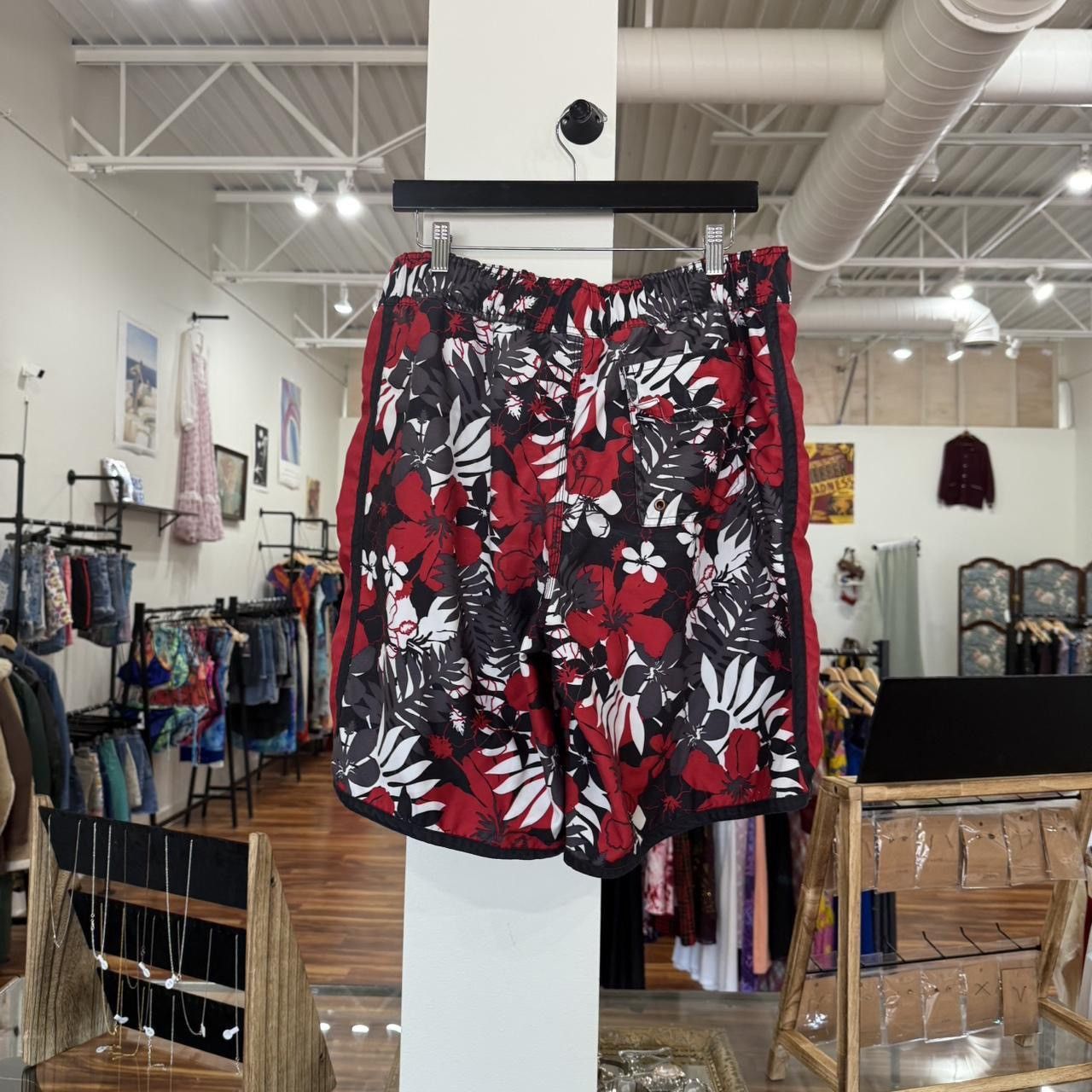 Joe Boxer Vintage Y2K Floral Baggy Board Shorts Size US 34 / EU 50 - 3 Thumbnail