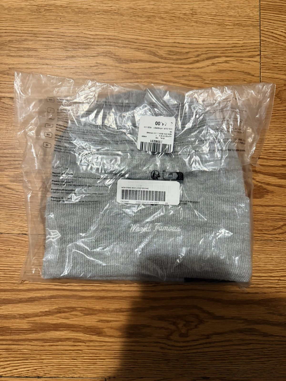 Supreme Supreme New Era Box Logo Beanie (FW25) Grey Size ONE SIZE - 2 Thumbnail