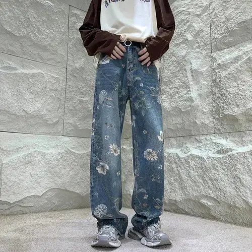 Jean Baggy Flower Jeans Size US 32 / EU 48 - 4 Thumbnail