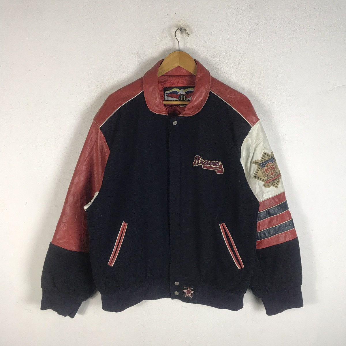 Vintage 🔥Rare🔥Vintage Jeff Hamilton MLB Atlanta Braves Bomber Jacket |  Grailed