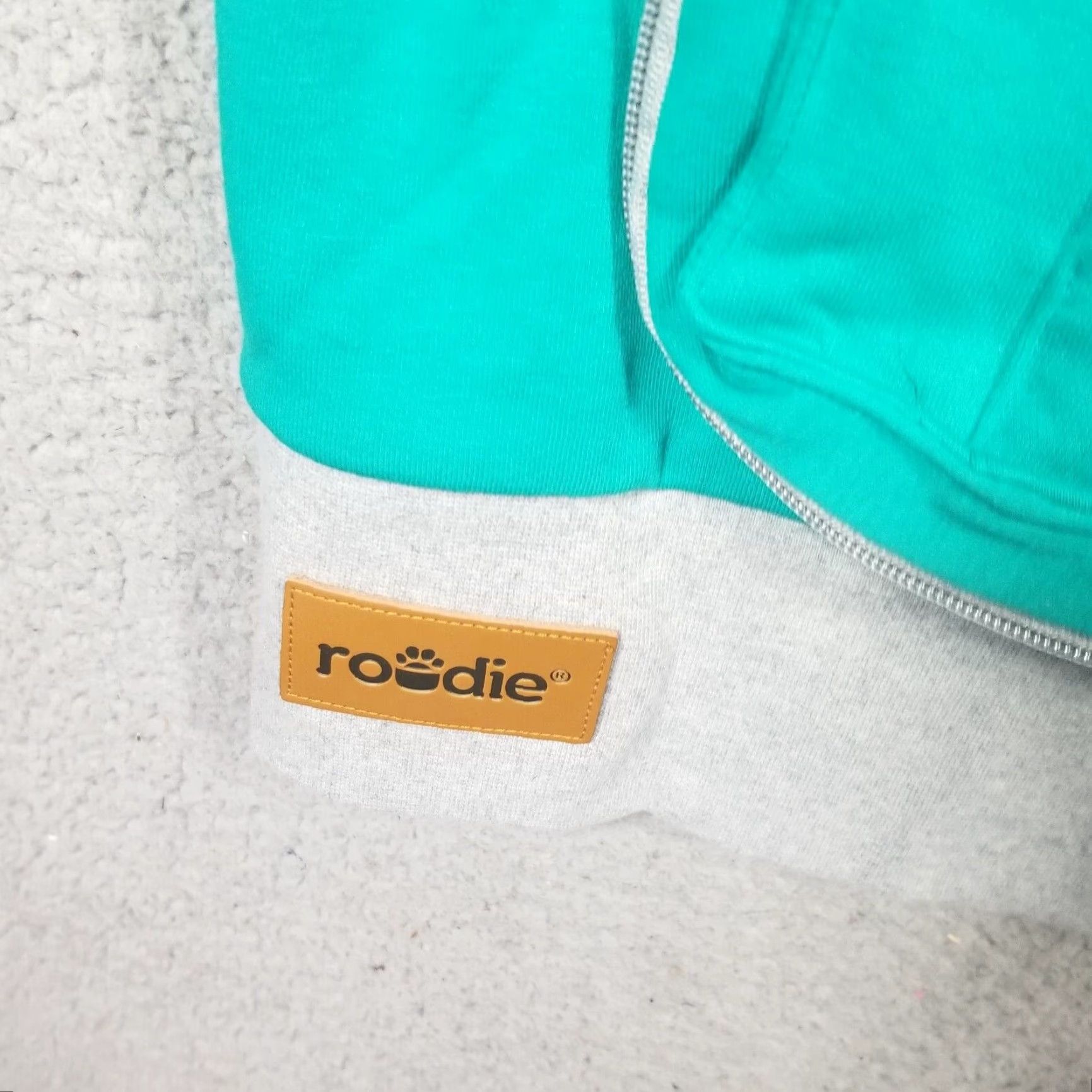 Vintage VINTAGE Roodie Pet Pouch Hoodie Cat Dog Chihuahua Holder Sweatshirt XXL Teal Womens Activewear Size XXL / US 16-18 / IT 52-54 - 2 Thumbnail