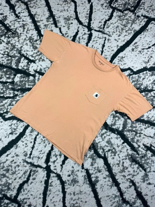 Carhartt Carhartt logo script S pocket orange t-shirt Size US S / EU 44-46 / 1 - 2 Thumbnail