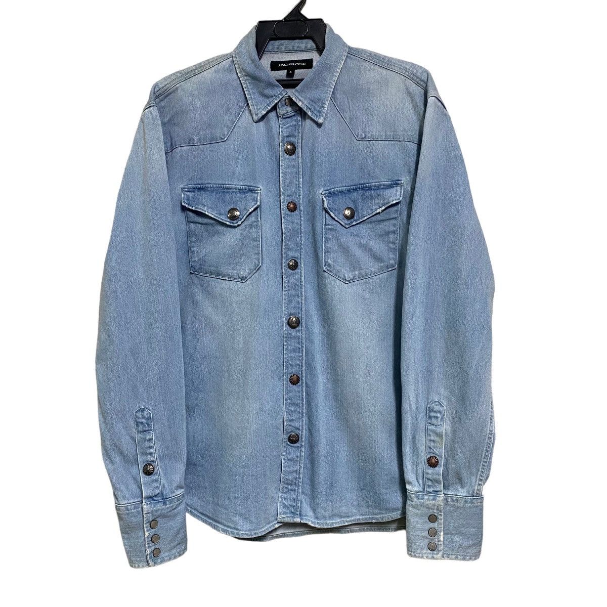 JACKROSE Jackrose Western Denim Shirt Snap Button Size US L / EU 52-54 / 3 - 1 Thumbnail