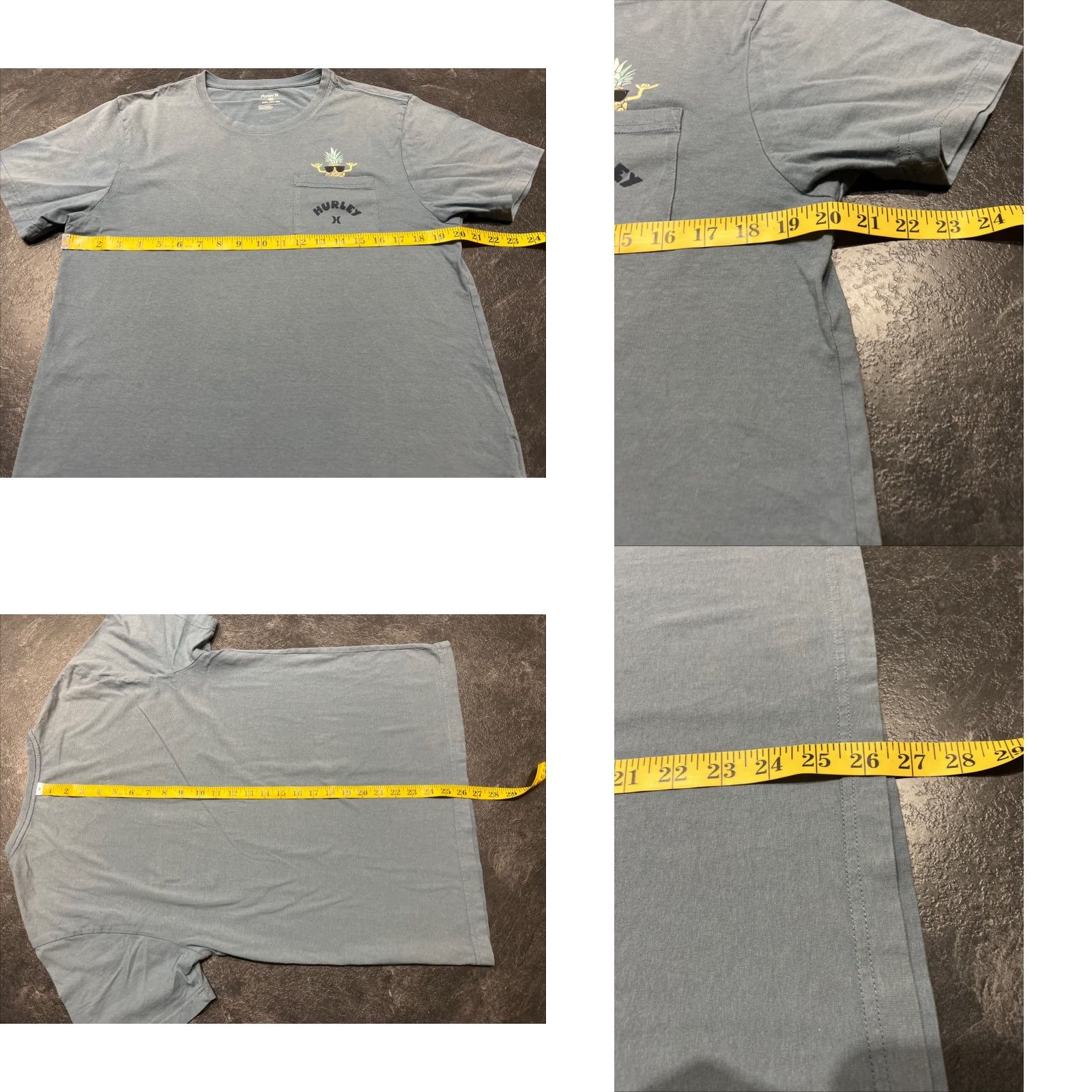 Hurley HURLEY Pocket T-Shirt Adult XL Blue Preowned Mens Size US XL / EU 56 / 4 - 8 Thumbnail