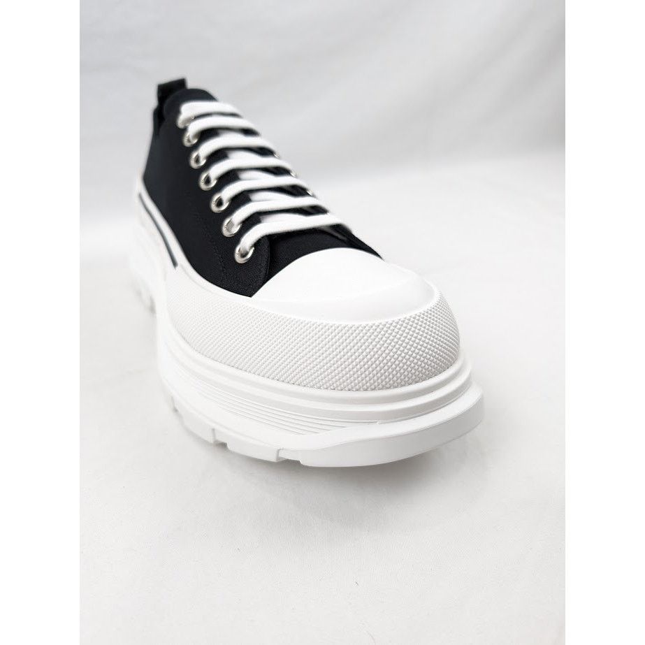 Alexander McQueen o1rshd1 Tread Slick Boots in Black/White Size US 12 / EU 45 - 5 Thumbnail