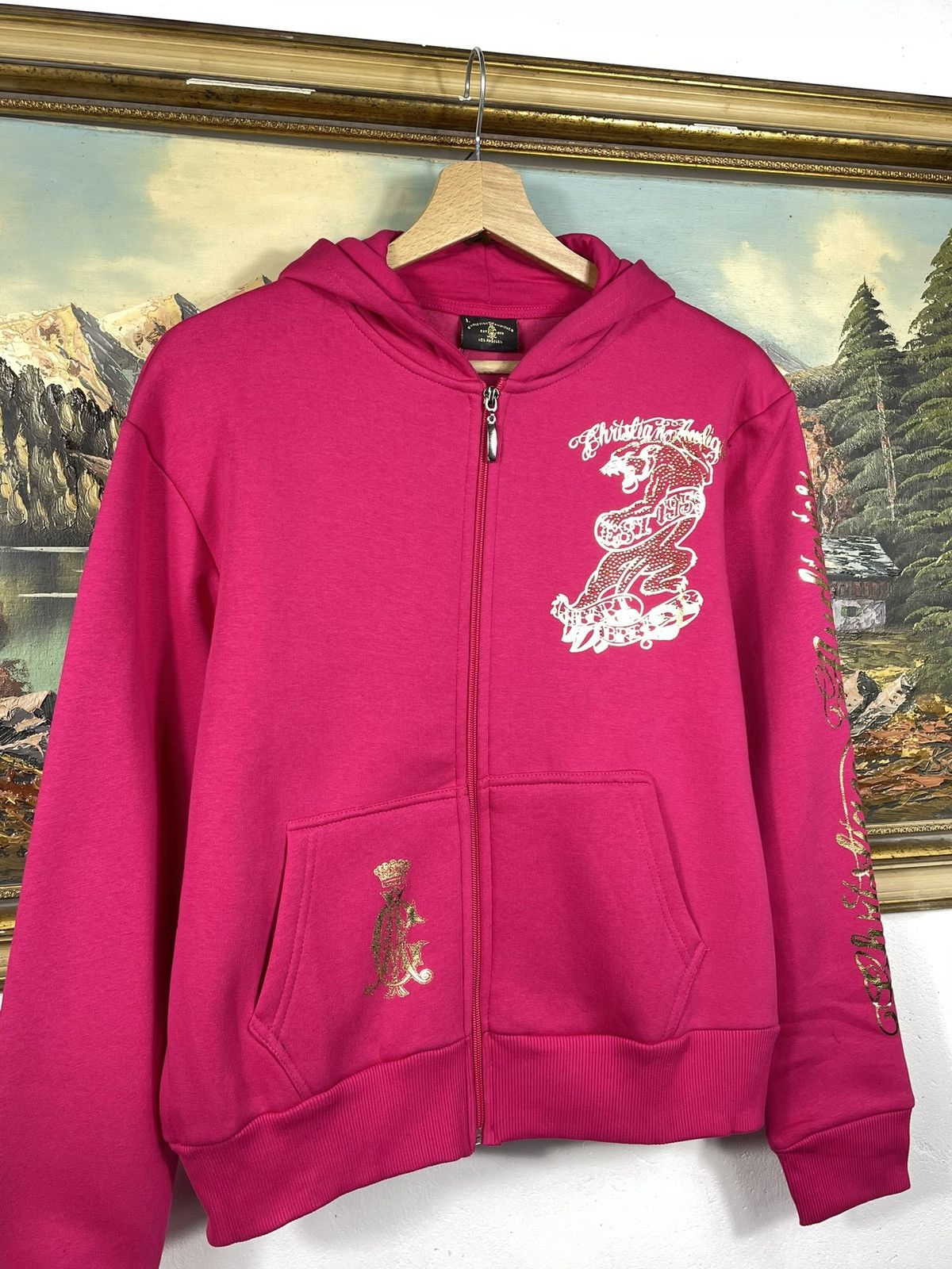 Christian Audigier × Ed Hardy × Vintage Ed Hardy Retro 00s Hoodie Sweatshirt Affliction Grunge Size US M / EU 48-50 / 2 - 5 Thumbnail