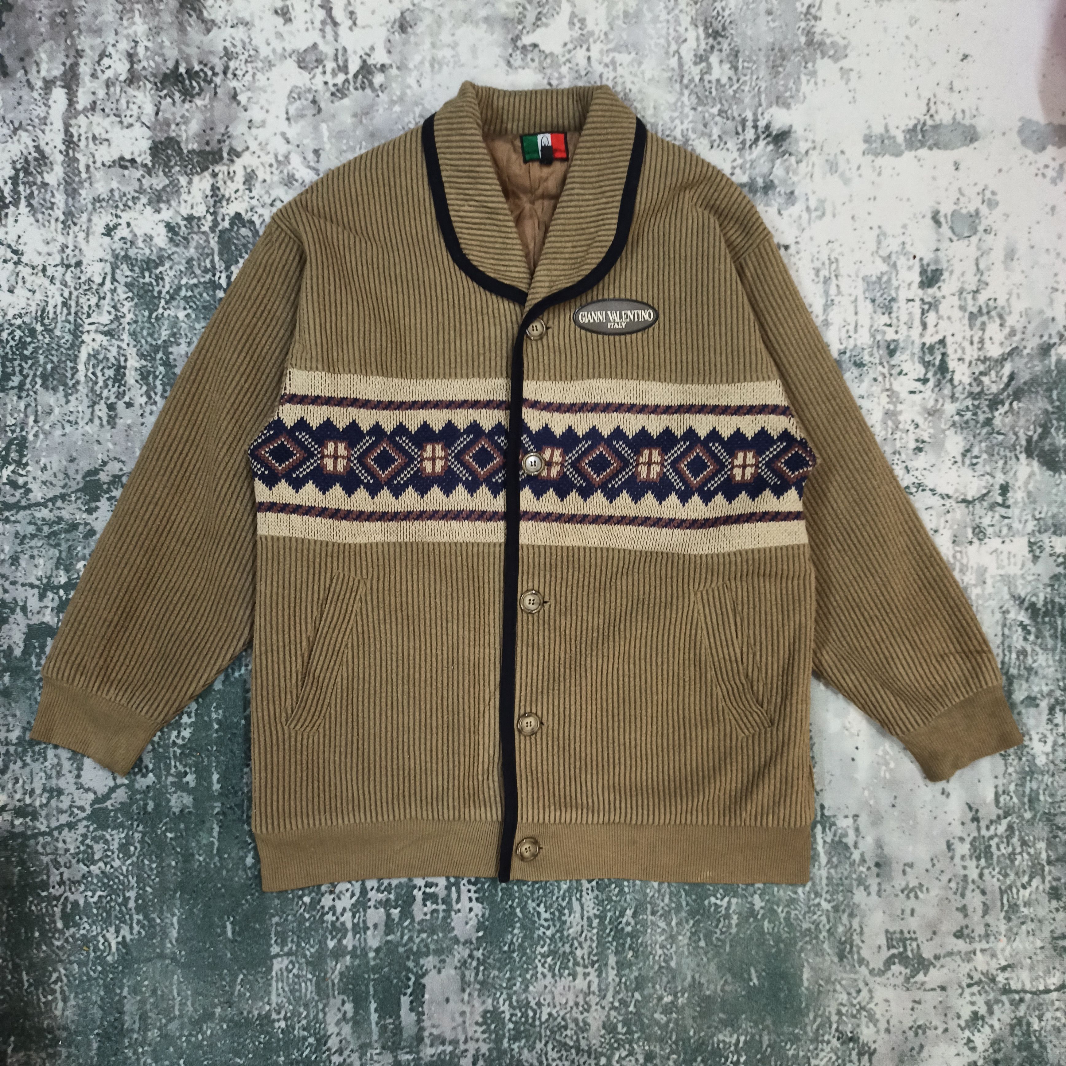 Gianni Valentino Vtg 90 Gianni Valentino Parka jacket Abstract Stripes Casual Size US M / EU 48-50 / 2 - 1 Thumbnail