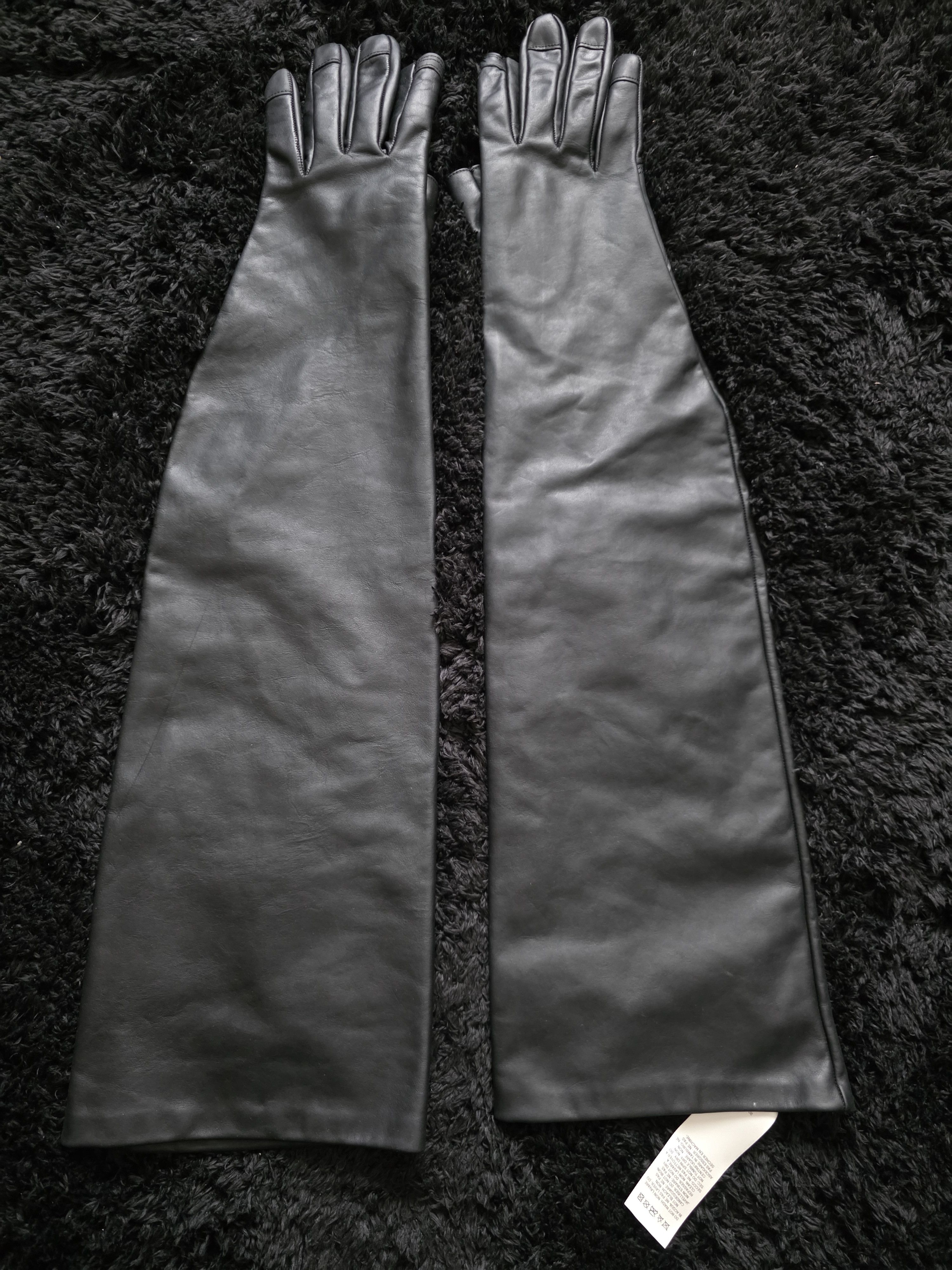 Rick Owens Rick Owens leather long gloves black size 8 Size 40 - 2 Thumbnail