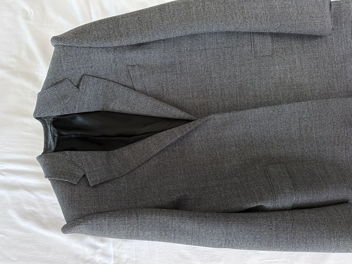 Balenciaga Balenciaga Suspended Shoulder Glen Plaid Jacket Size 44R - 6 Thumbnail