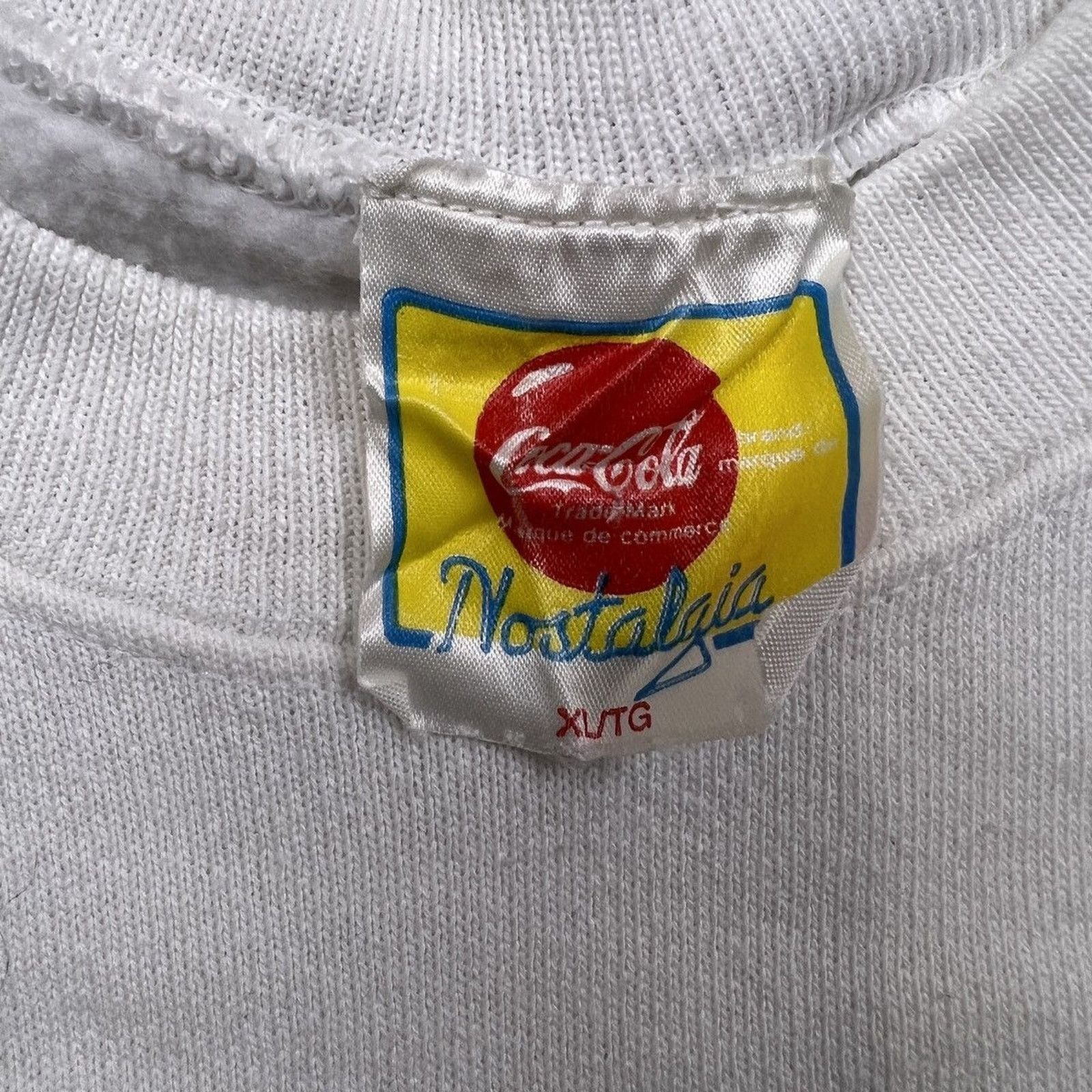 Coca Cola × Vintage Vintage Coca Cola Beach Girl Sweatshirt Retro 90s Pullover Size US XL / EU 56 / 4 - 5 Thumbnail