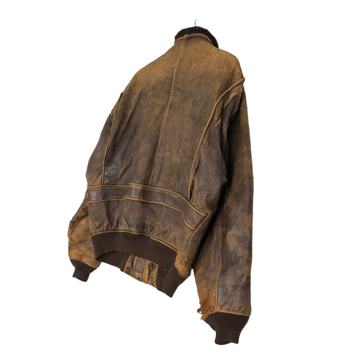 Toyo Enterprises 🔥VINTAGE FLY BOMBER LEATHER JACKET MILITARY BUZZ RICKSONS Size US L / EU 52-54 / 3 - 10 Thumbnail
