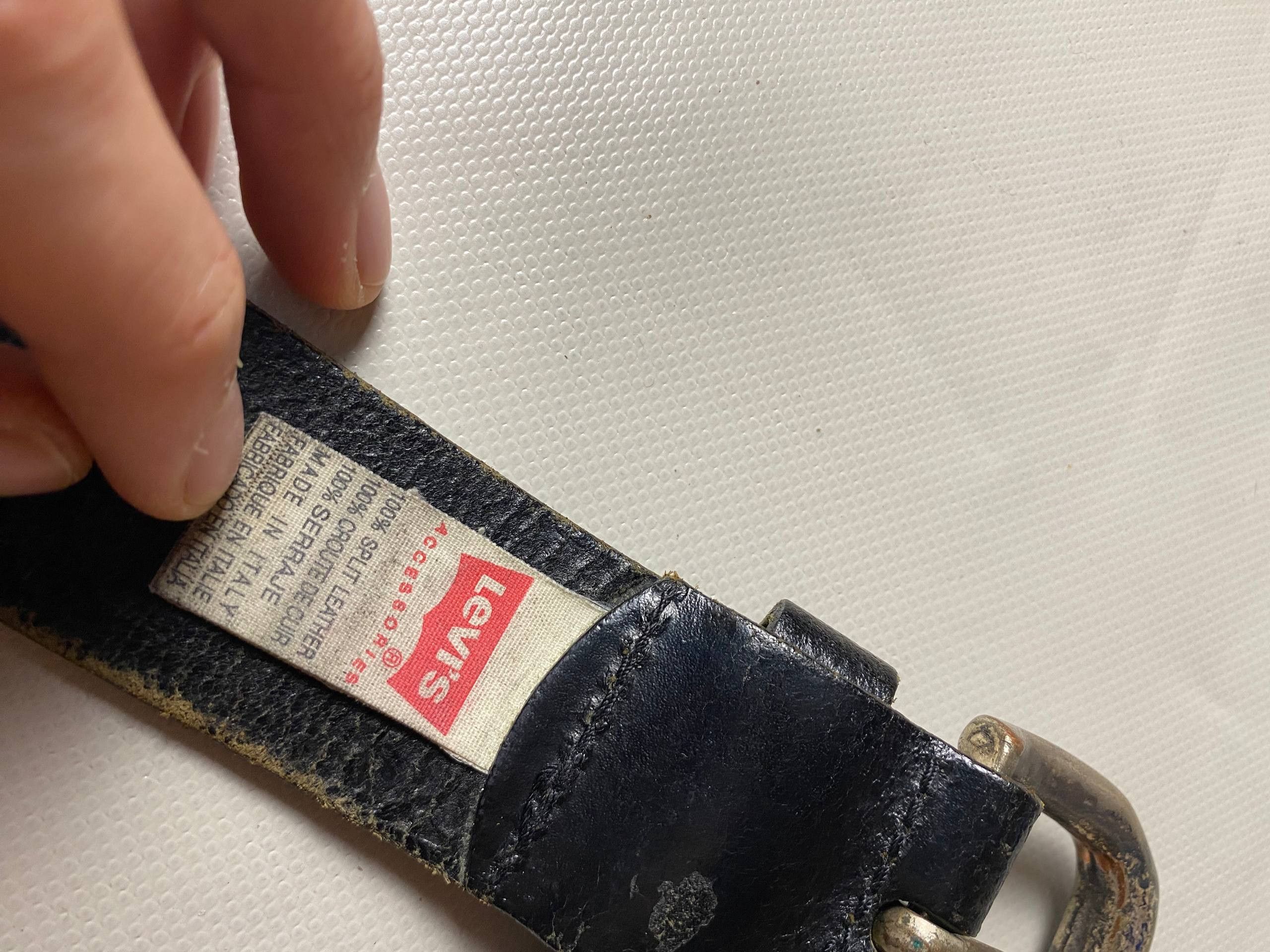 Levi's Levis Vintage 90s Leather Belt Size ONE SIZE - 5 Thumbnail