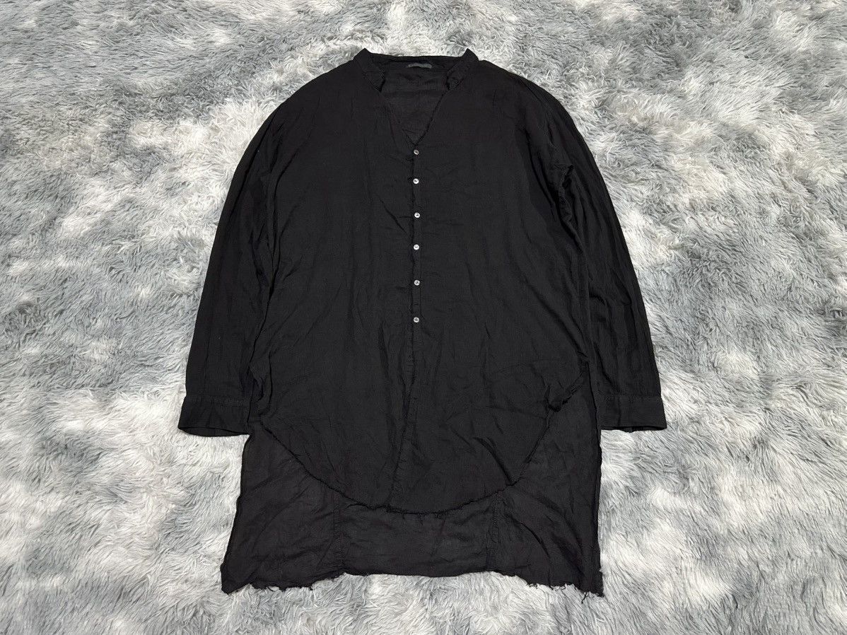 KMRii 🔥Rare Archived Kmrii Linen Shirt Raw Edge Goth Punk Size US XXL / EU 58 / 5 - 21 Thumbnail
