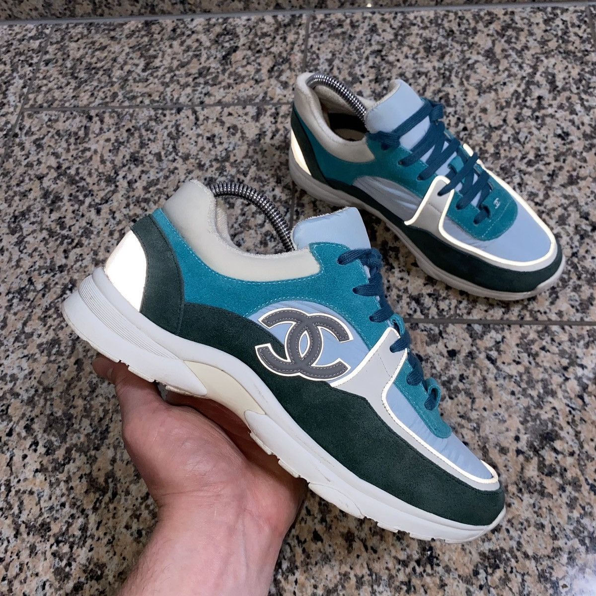 Chanel Chanel Sneakers Suede Nylon Reflective (2019) Size US 6.5 / EU 39-40 - 7 Thumbnail