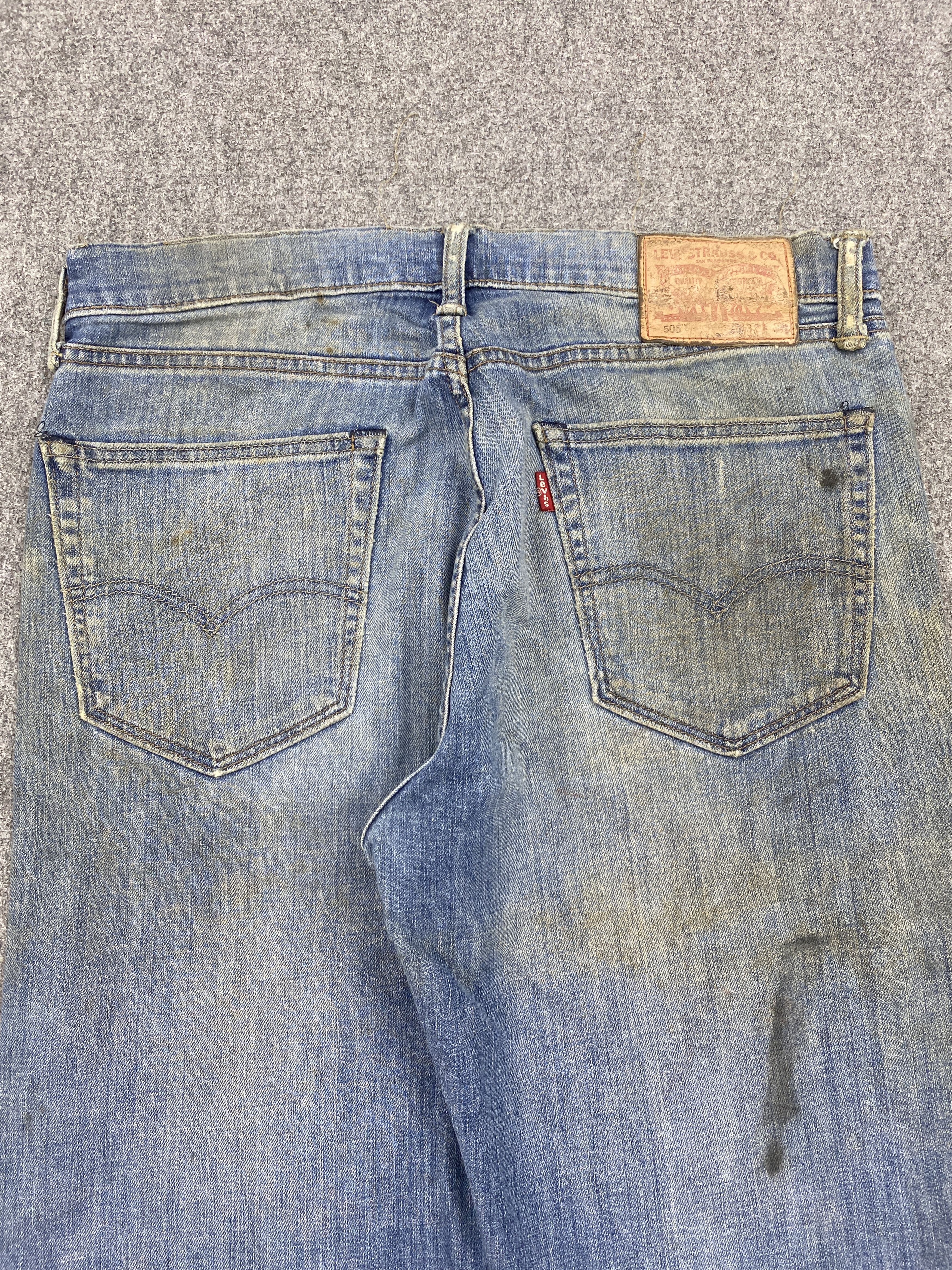 Levi's × Vintage Vintage Levi's 505 Rusty Blue Denim Jeans Size US 30 / EU 46 - 4 Thumbnail