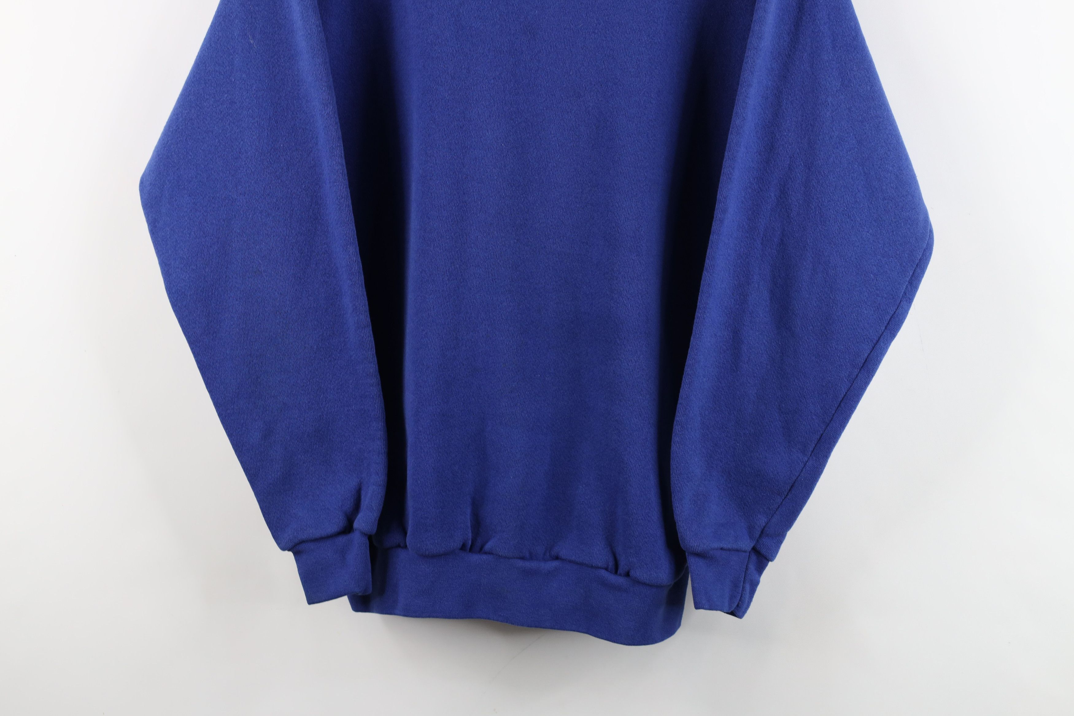 Vintage Vintage 90s Bike Blank Crewneck Sweatshirt Royal Blue USA Size US M / EU 48-50 / 2 - 3 Thumbnail