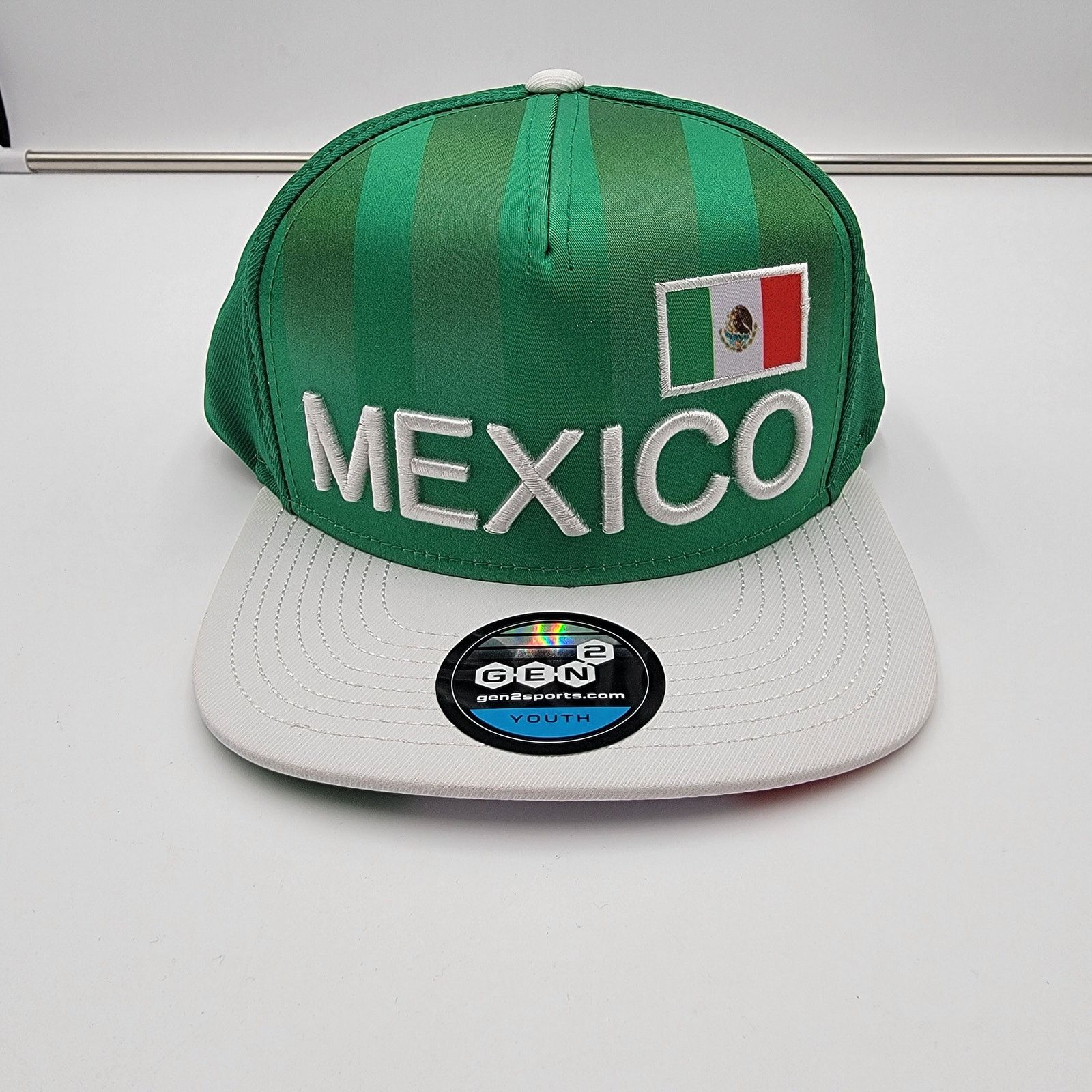 Mexican Threads Gen2 Sports Mexico Snapback Cap Youth OS Size ONE SIZE - 1 Thumbnail