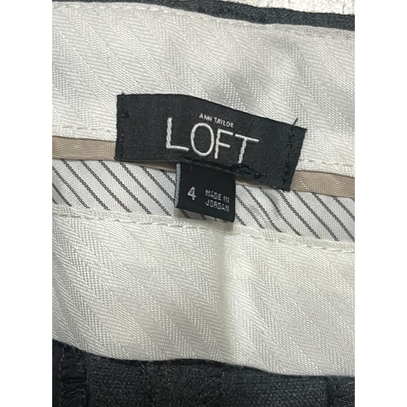 Ann Taylor Ann Taylor LOFT Pants Women's Size 4 Gray Dress Pants Marisa Trouser, Regular, Straight, Inseam 32.5 in, Polyester Rayon, Flat Front, ZZ Size 27" / US 4 / IT 40 - 5 Thumbnail